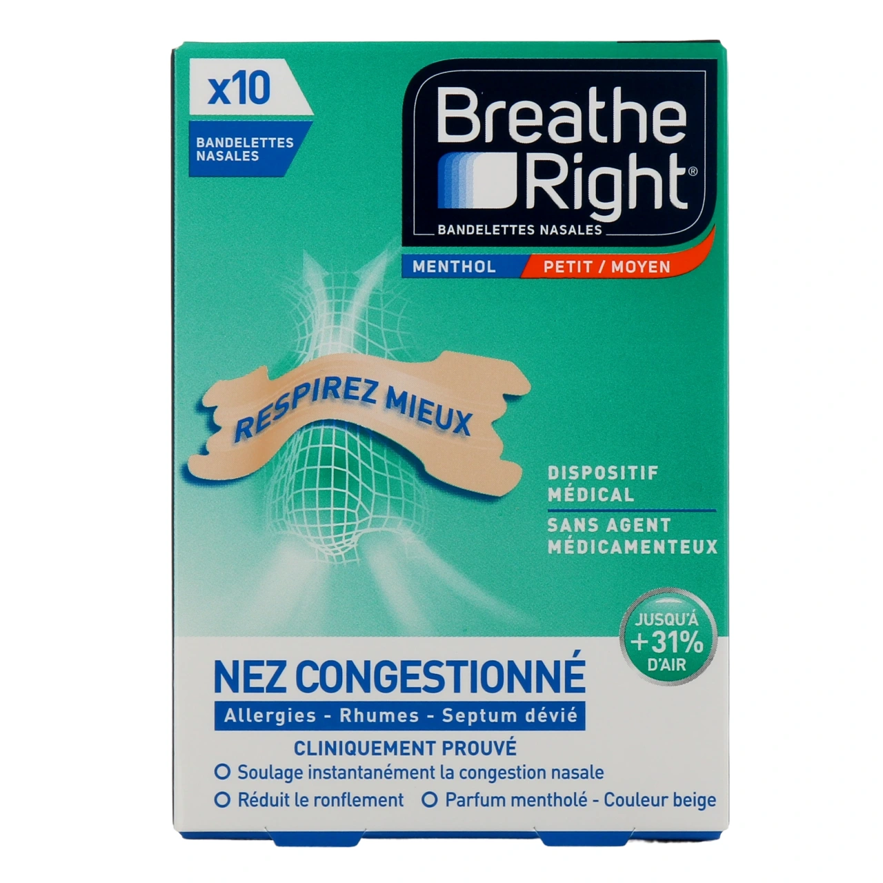 Breathe Right Bandelettes nasales - Vue 11