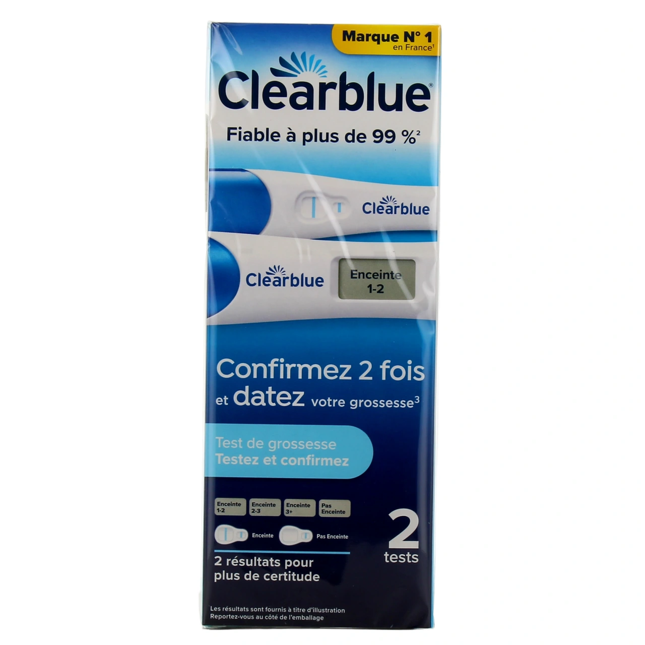 Clearblue Test de Grossesse Testez et Confirmez - Vue 2