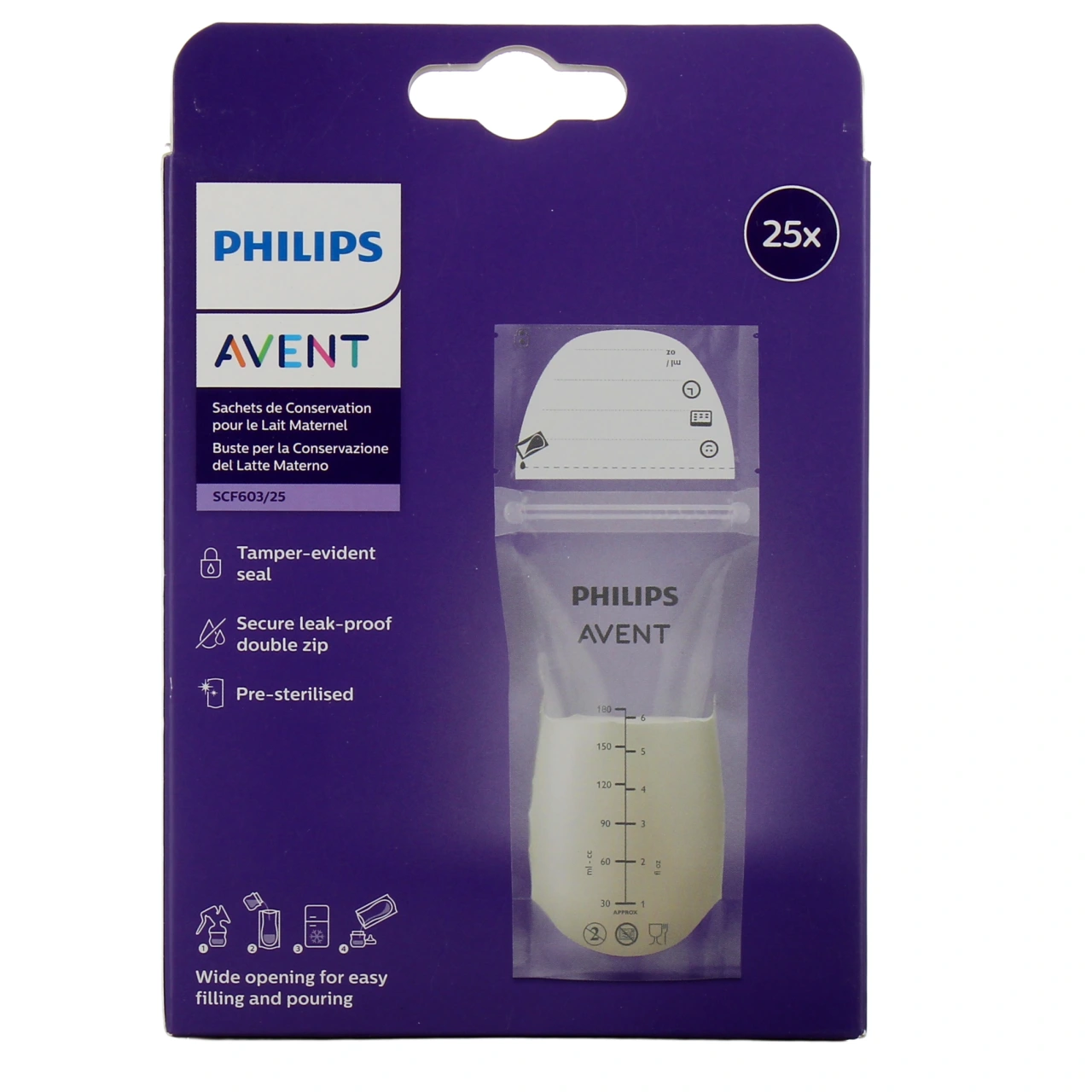 Avent Sachets de conservation du lait - Vue 3