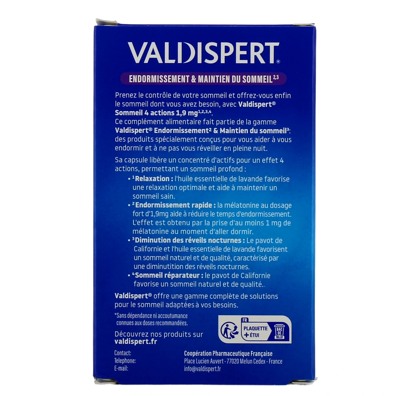 Valdispert Mélatonine 4 Actions - Vue 4