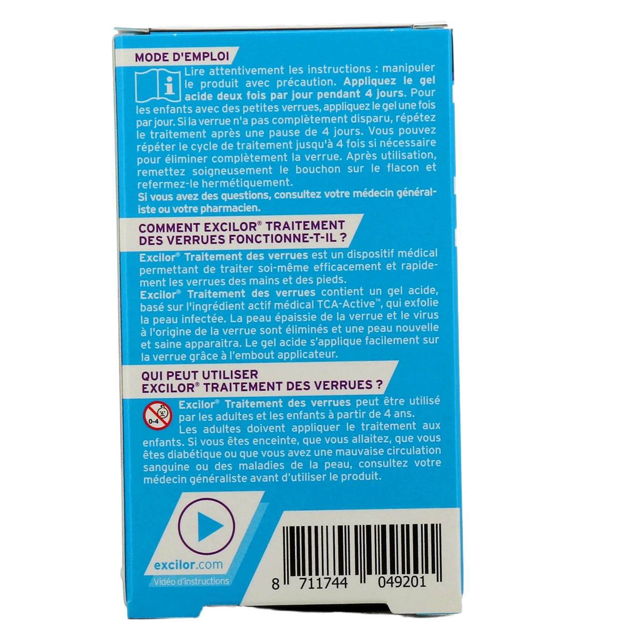 Excilor Traitement des Verrues Acide gel - Vue 3