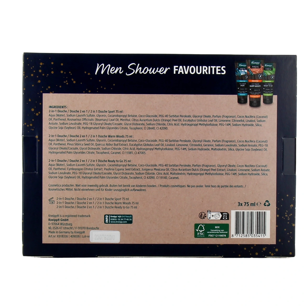 Kneipp Coffret Men Shower Mini - Vue 3