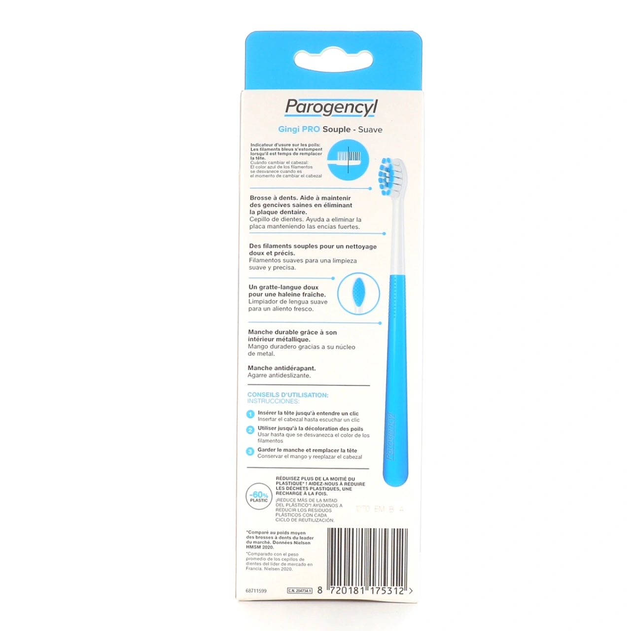 Parogencyl Gingi Pro Brosse à Dents Tête Remplaçable - Vue 2