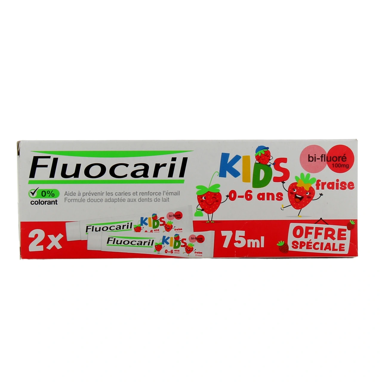 Fluocaril Dentifrice Kids 0-6 Ans Fraise - Vue 5