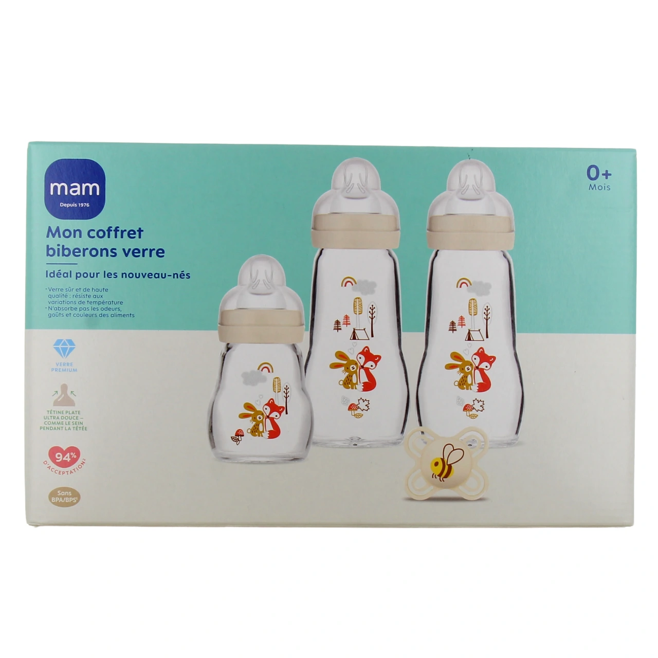 MAM Coffret 3 Biberons en Verre Naissance - Vue 4