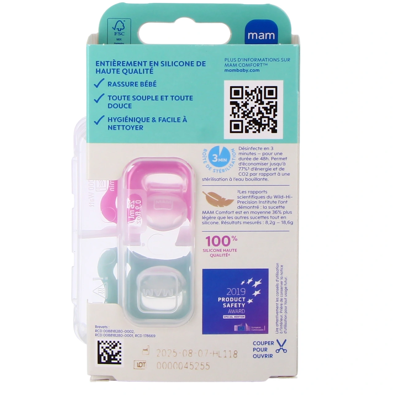 MAM Comfort Sucettes Silicone 2-12 Mois - Vue 9