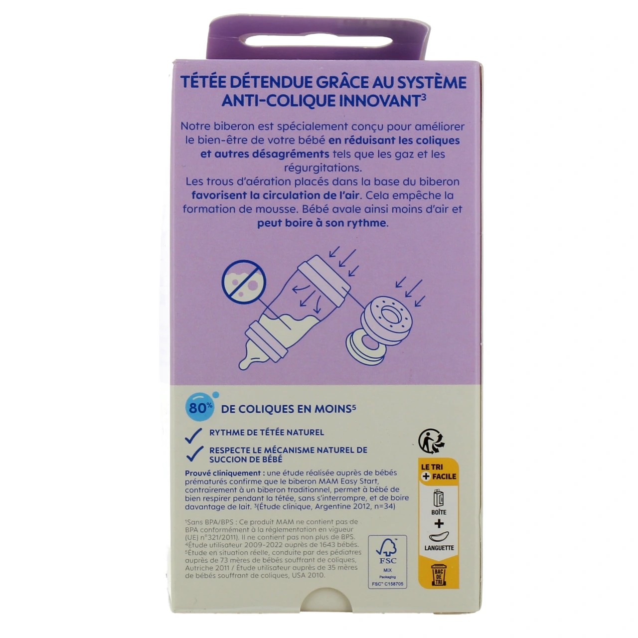 MAM Easy Start Biberon Anti-colique 130ml - Vue 3