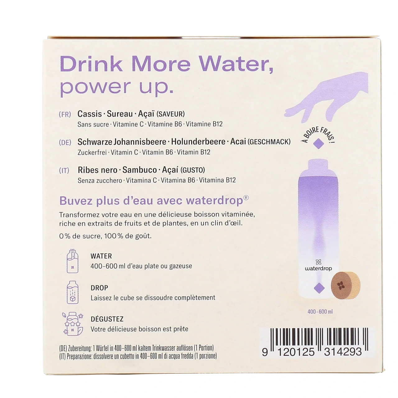 Waterdrop Microdrink Boost Sans sucre - Vue 3