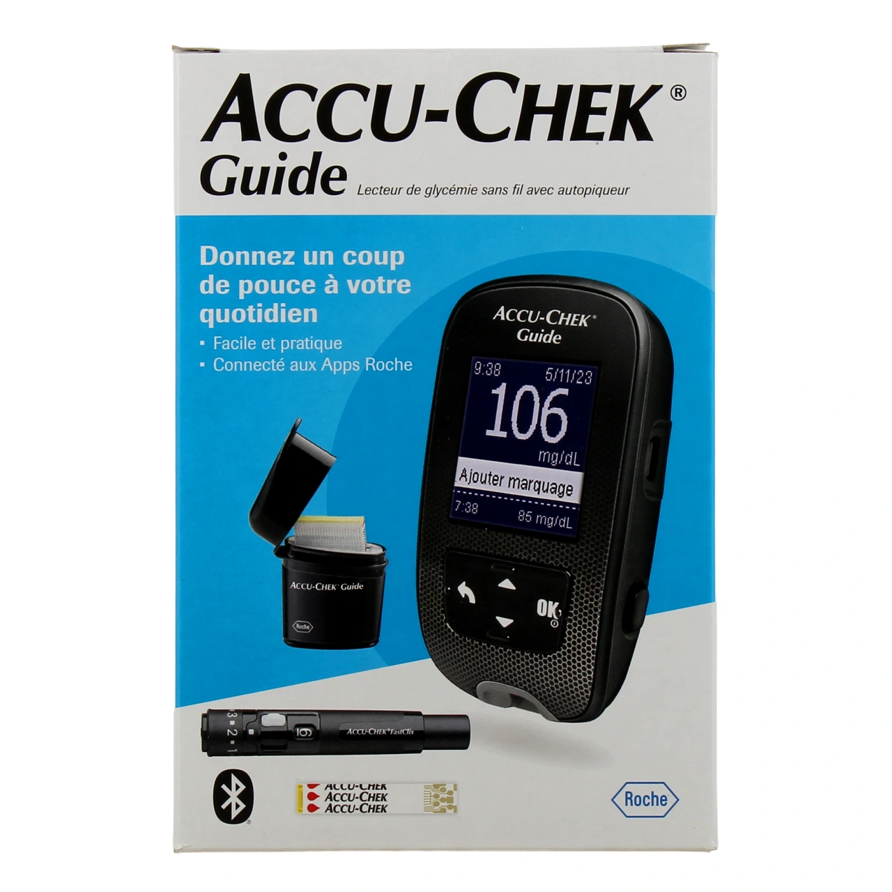Accu-Chek Guide Kit Lecteur de Glycémie - Vue 2