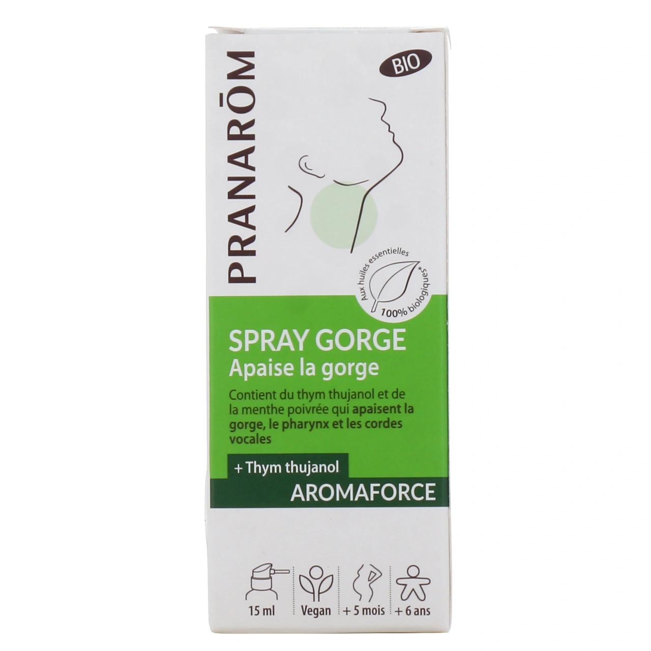 Pranarom Aromaforce Spray Gorge Bio - Vue 3