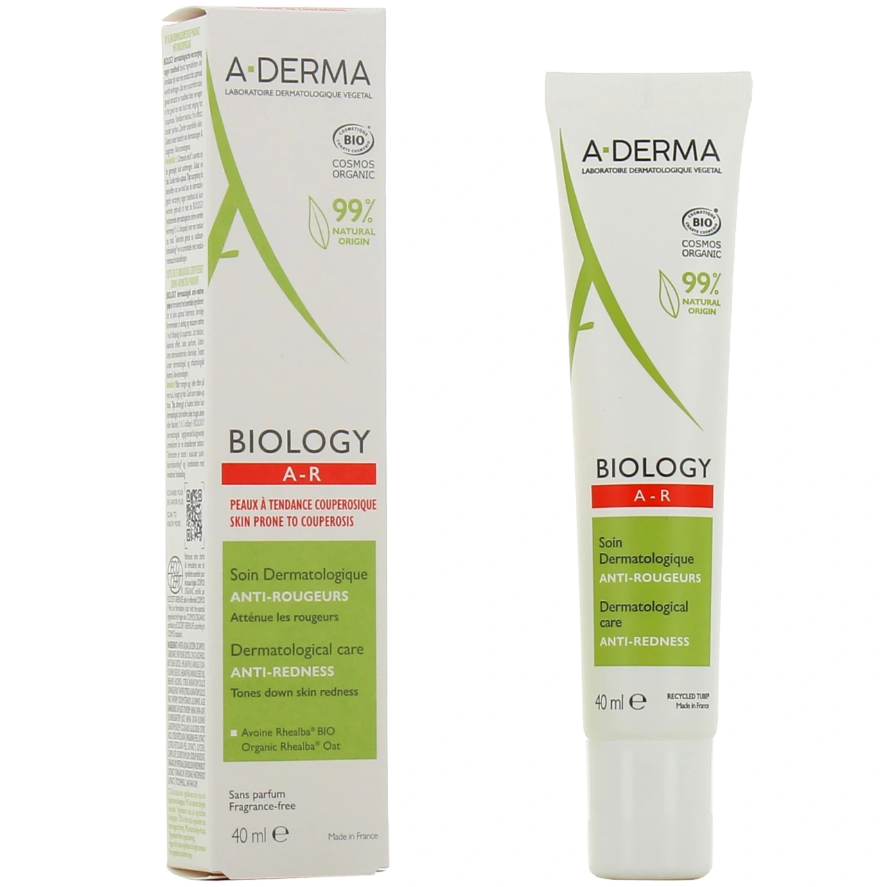 A-Derma Biology AR Soin Dermatologique Anti-Rougeurs Bio - Biology