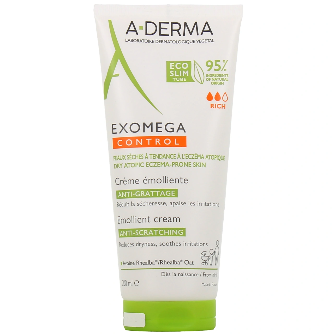 A-Derma Exomega Control Crème Emolliente Anti-Grattage - Exomega Control