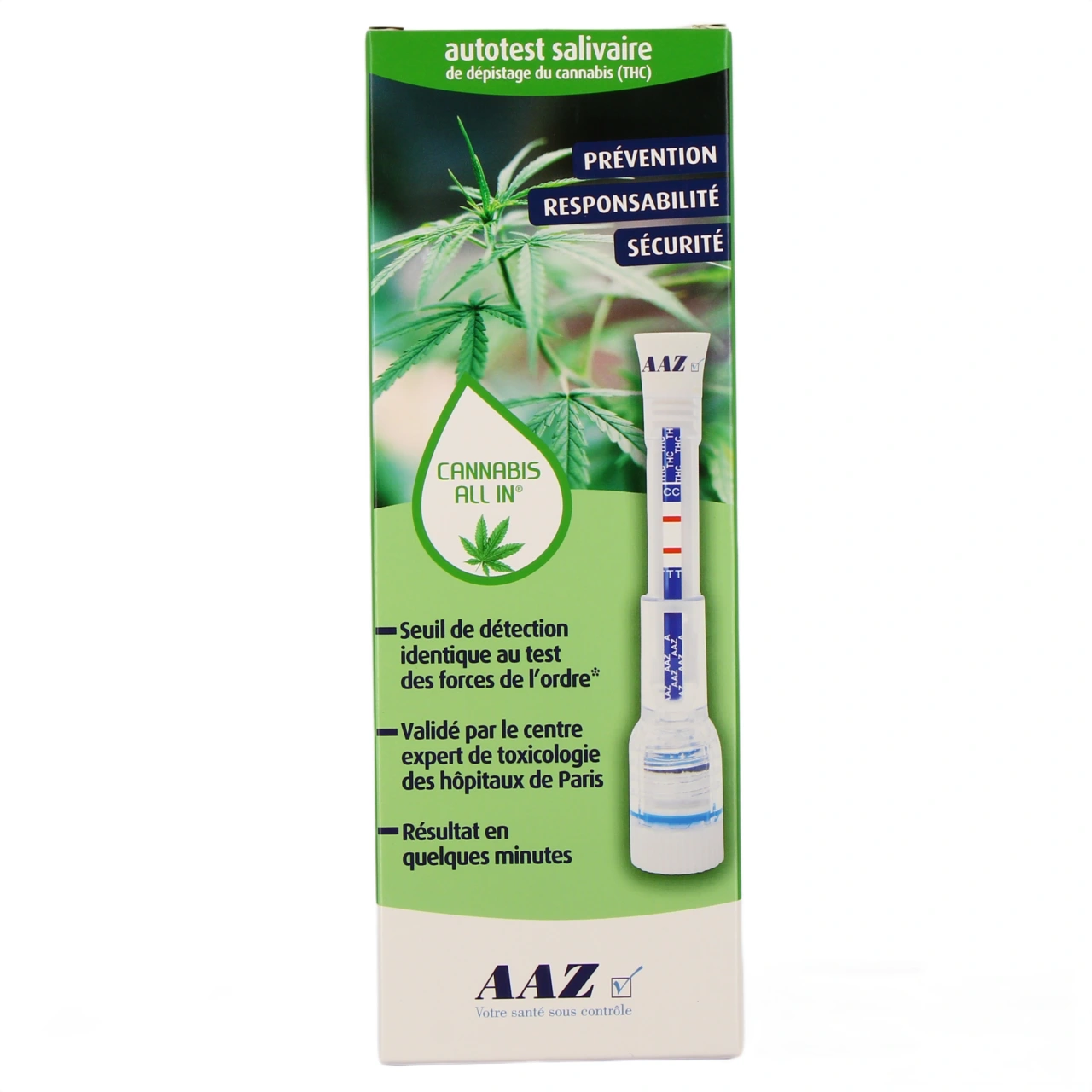 AAZ Autotest Salivaire Cannabis All In - Vue 2