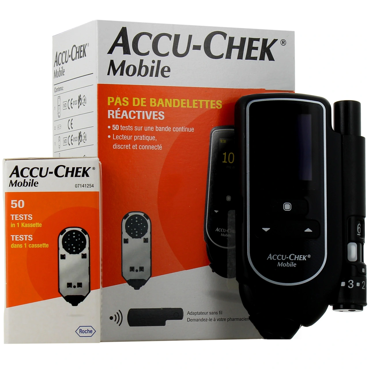 Accu-Chek Mobile Lecteur de Glycémie Sans Bandelette - Accu-Chek