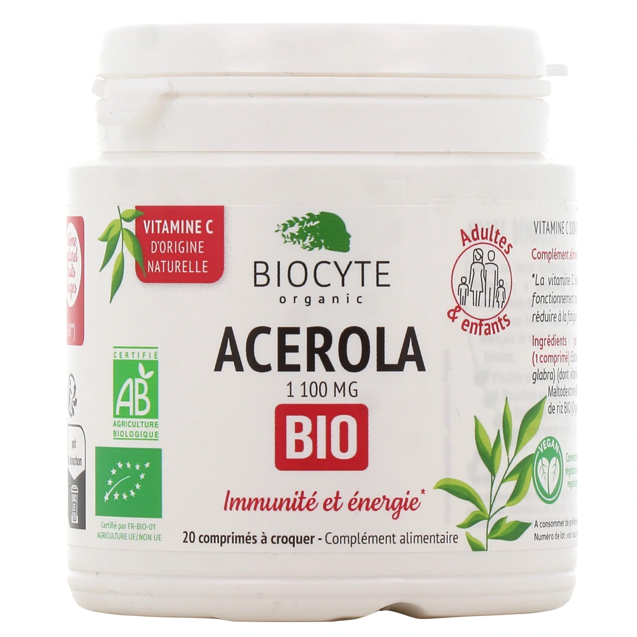 Biocyte Acerola 1100mg Bio - Biocyte