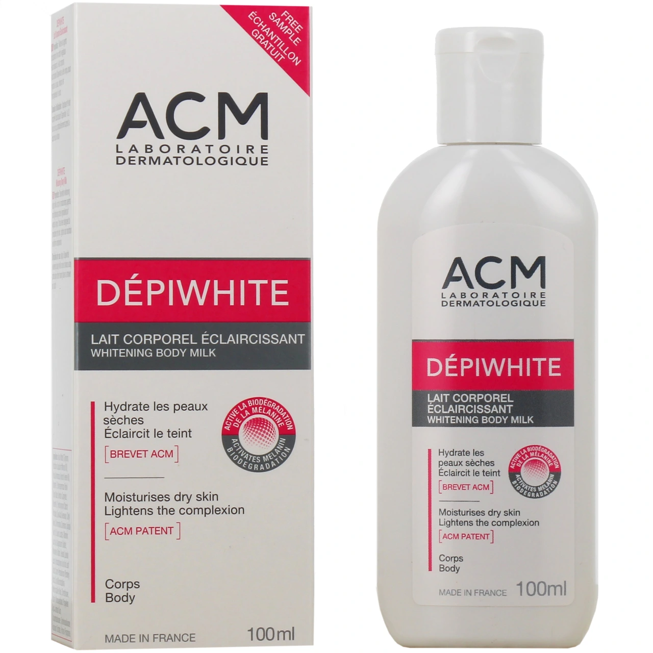 ACM Dépiwhite lait corps éclaircissant 100ml OFFERT - ACM