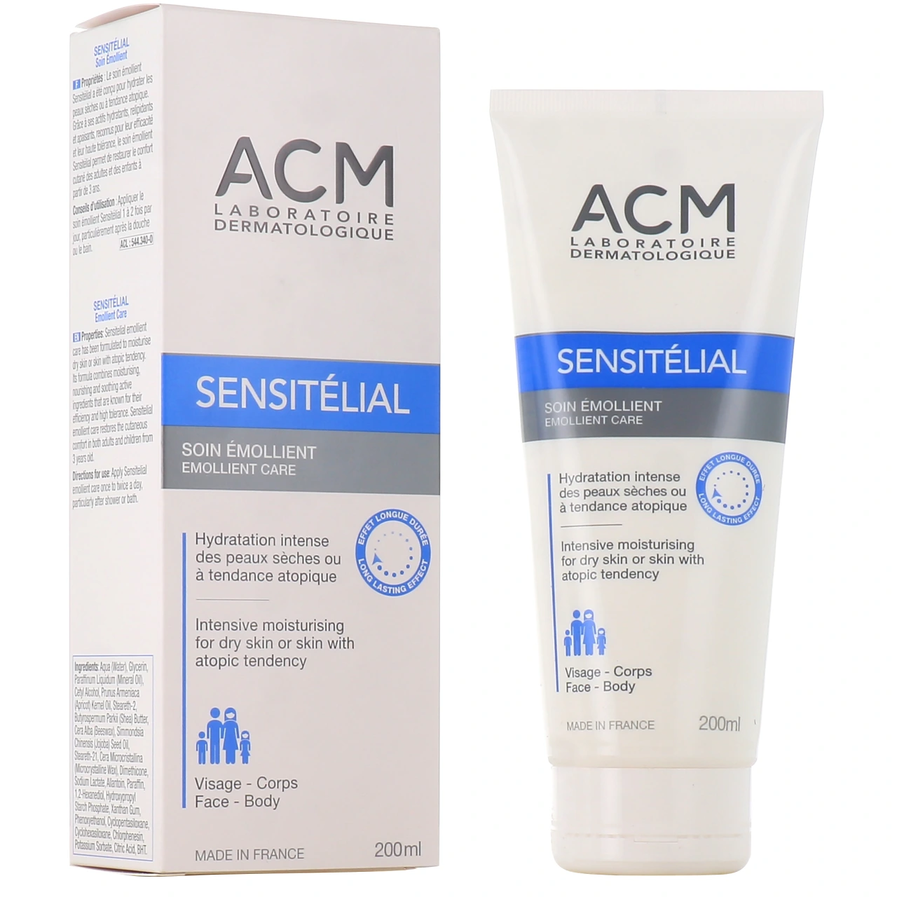 ACM Sensitélial Soin Emollient Hydratation Intense - ACM