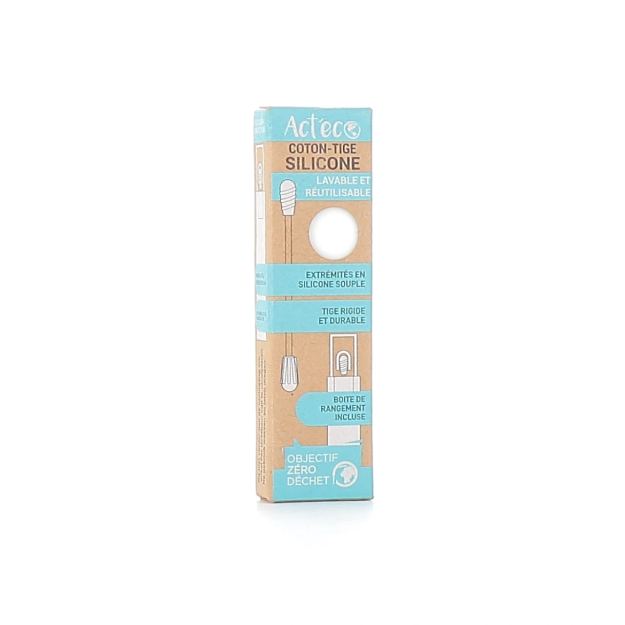 Act'Eco Coton-tige en Silicone Lavable et Réutilisable - CED Cosmetics