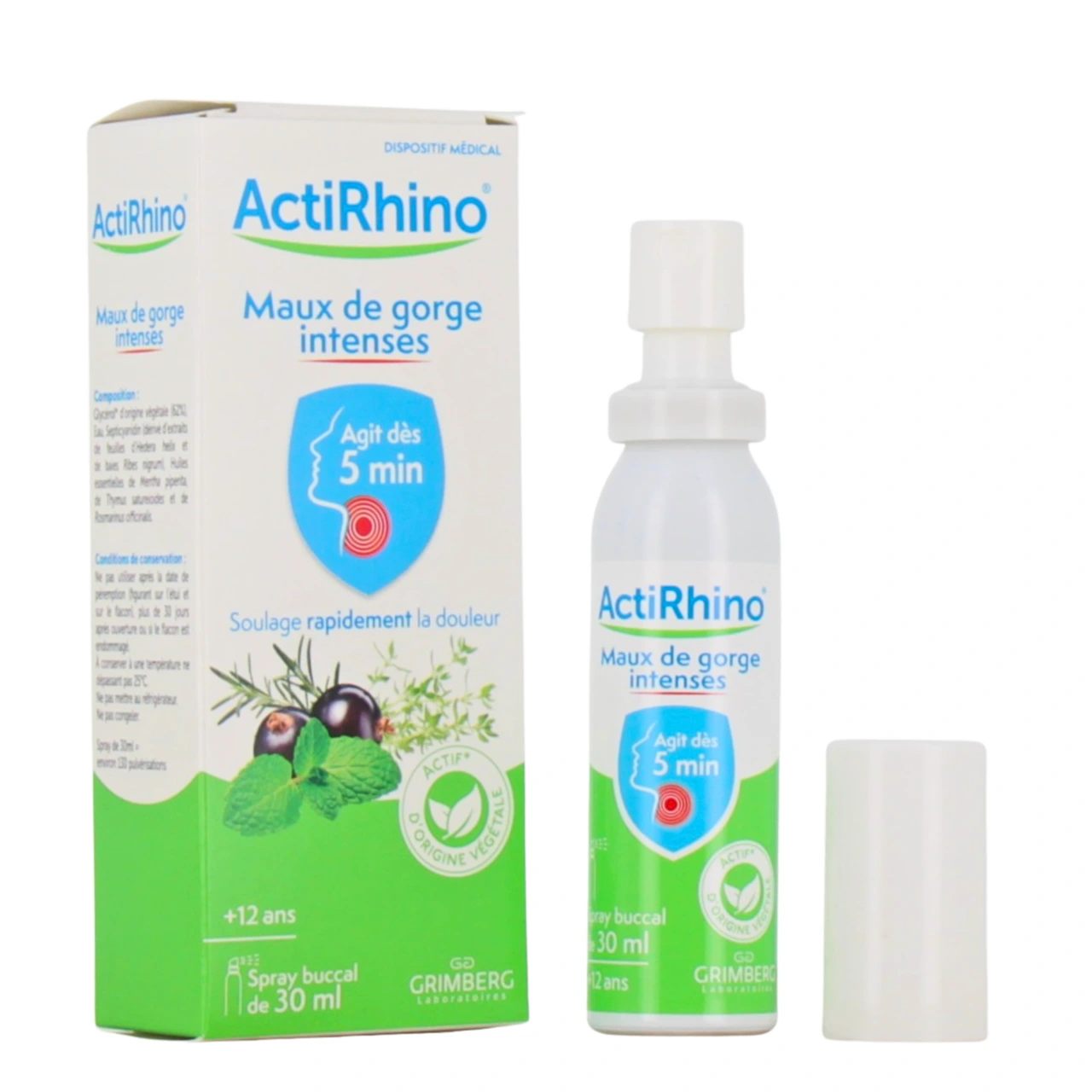 ActiRhino Maux de Gorge Intenses - GrimberG