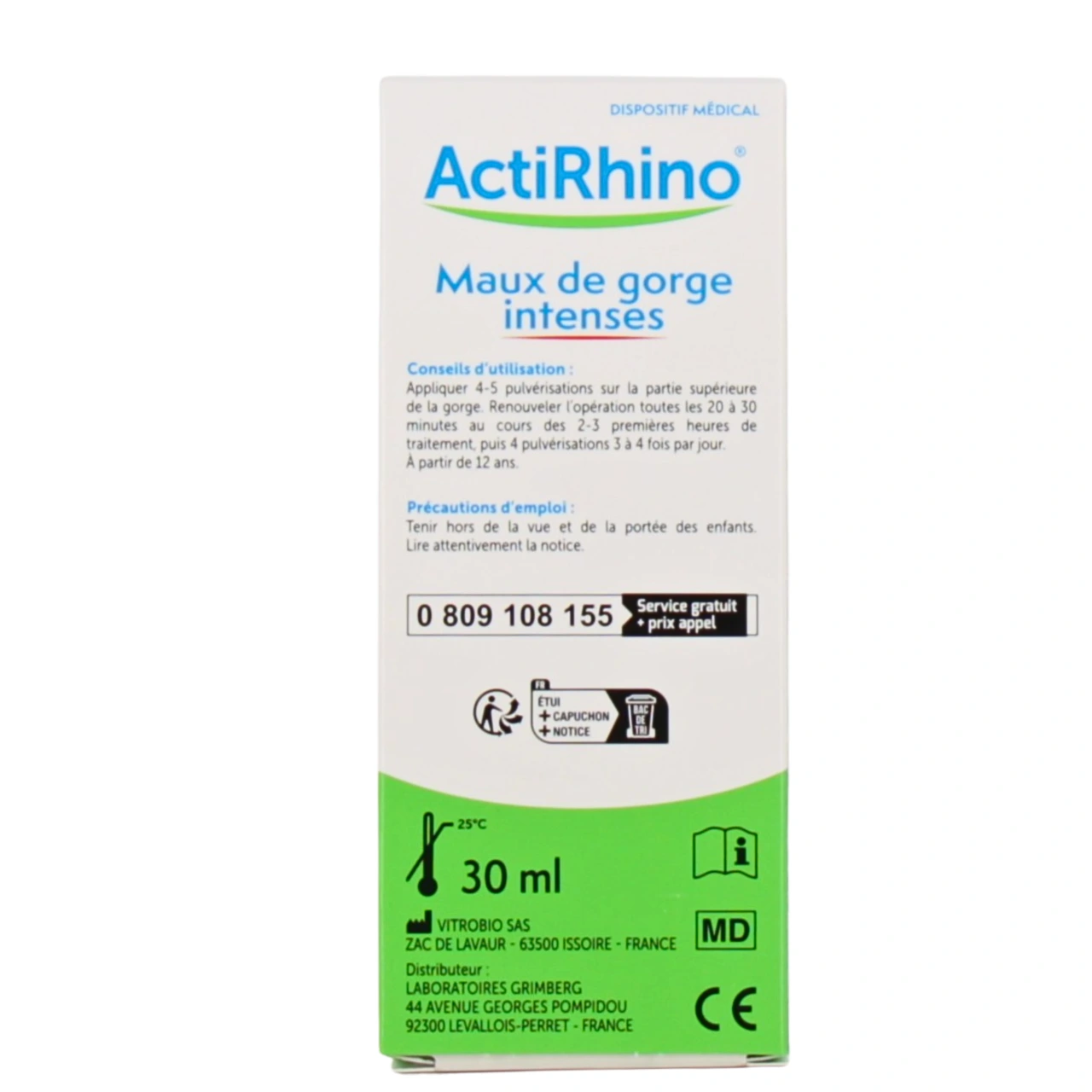 ActiRhino Maux de Gorge Intenses - Vue 3