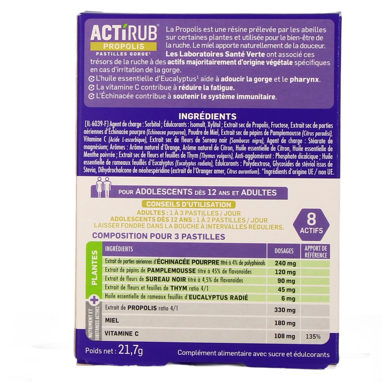 Actirub Pastilles pour la gorge - Vue 3