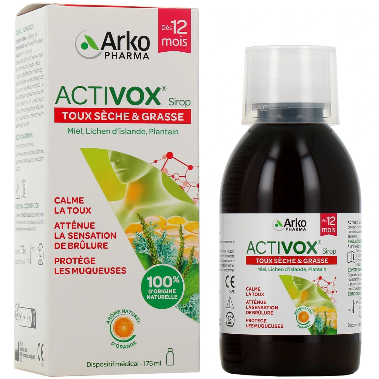Activox Sirop Toux sèche & grasse - Arkopharma