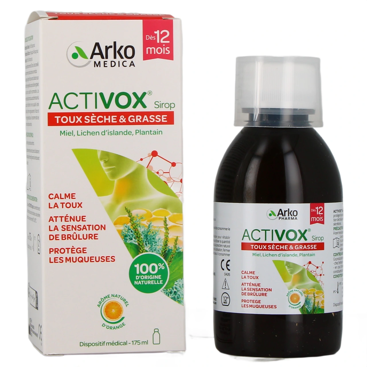 Activox Sirop Toux sèche & grasse - Arkopharma