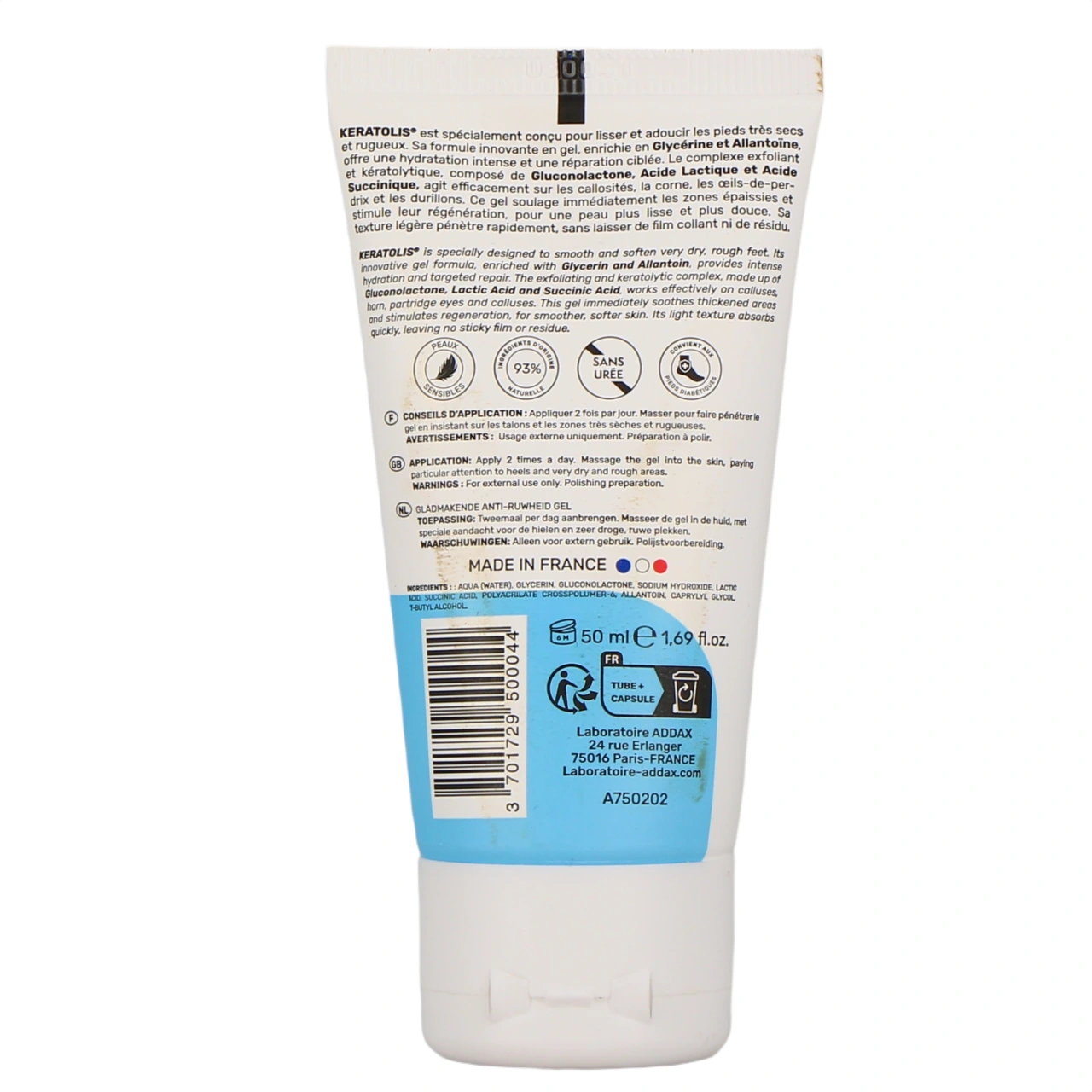 Addax Keratolis Crème Anti-Rugosités - Vue 3