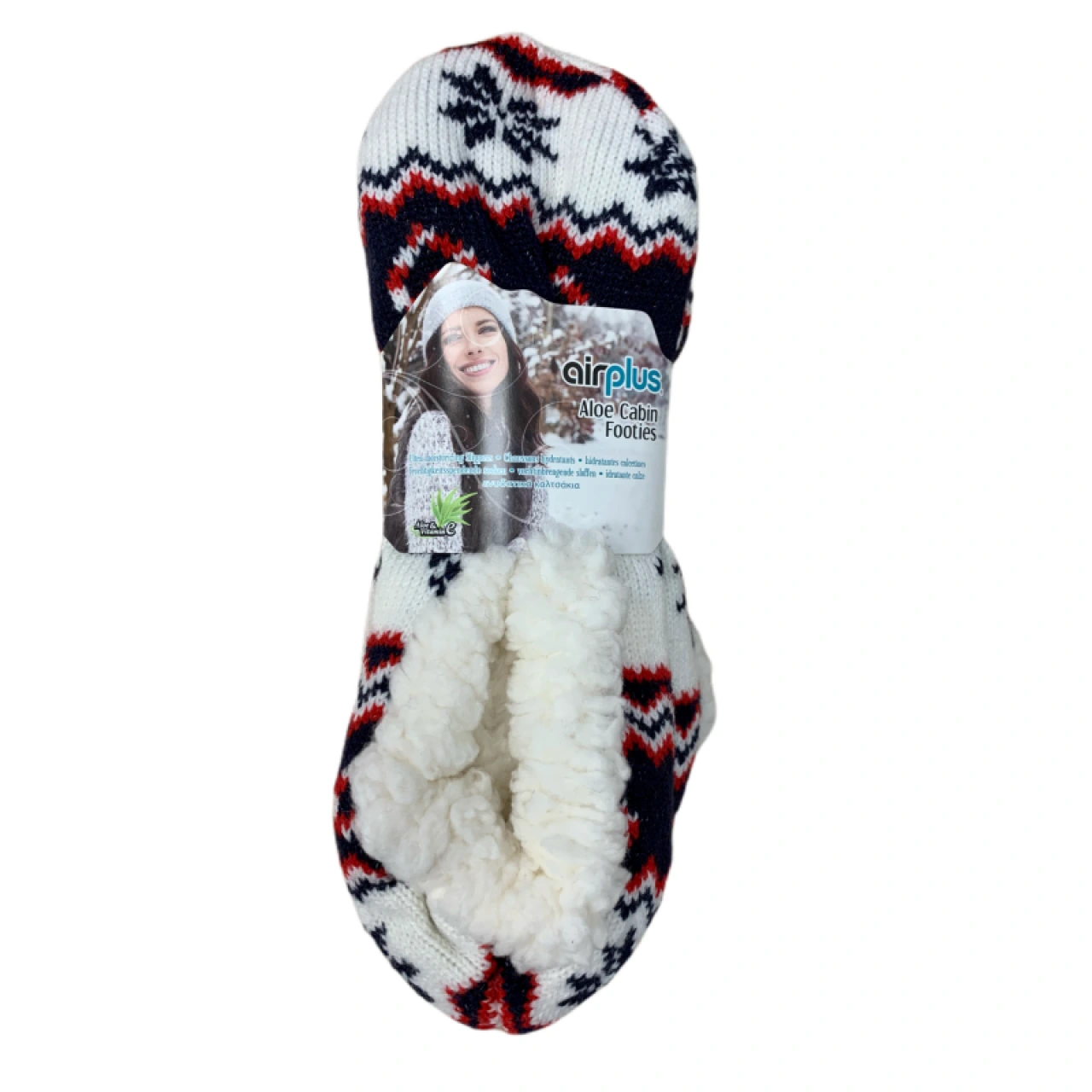 AirPlus Aloe Cabin Footies Chaussons Hydratants 28-36 Femme - Airplus
