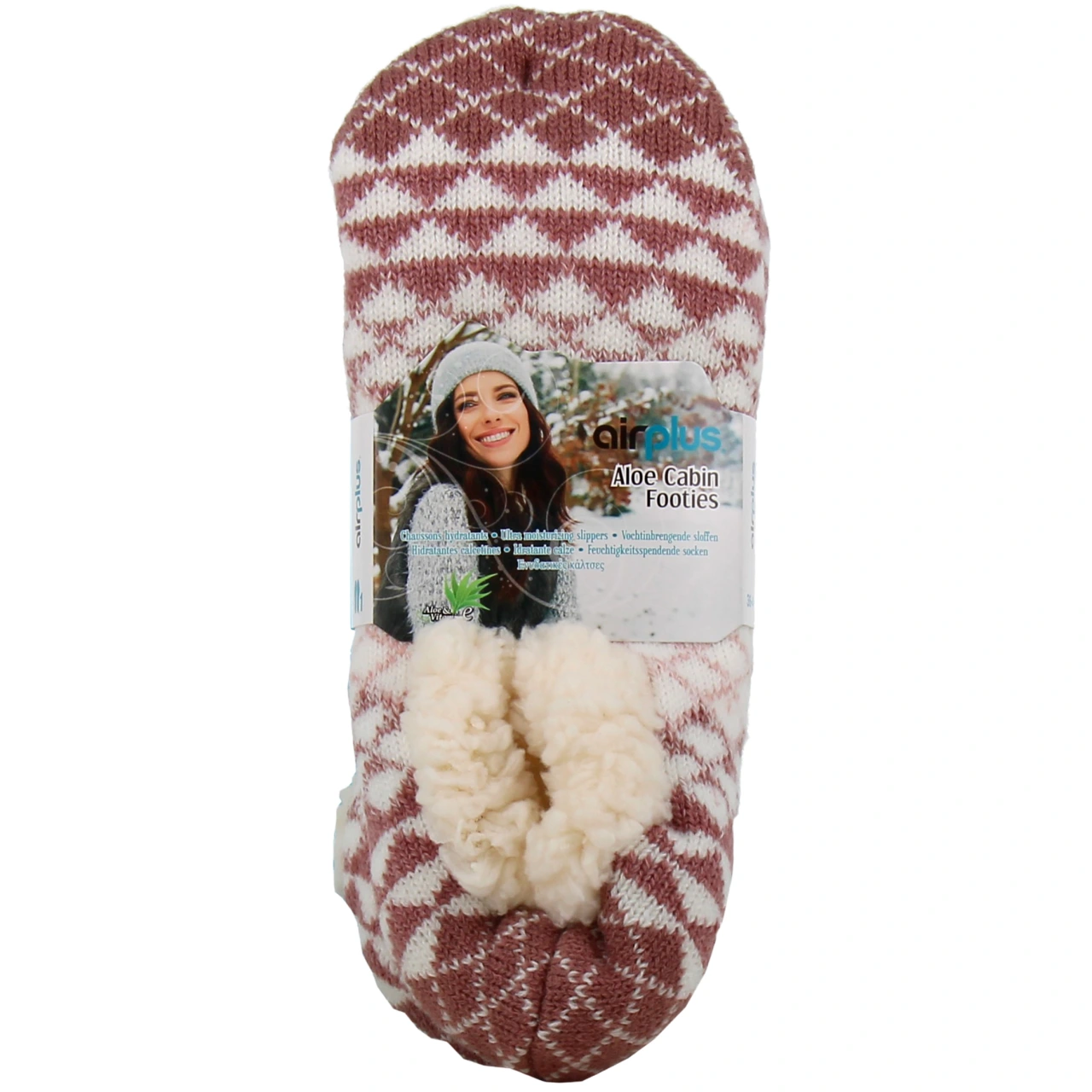 AirPlus Aloe Cabin Footies Chaussons Hydratants 28-36 Femme - Vue 7