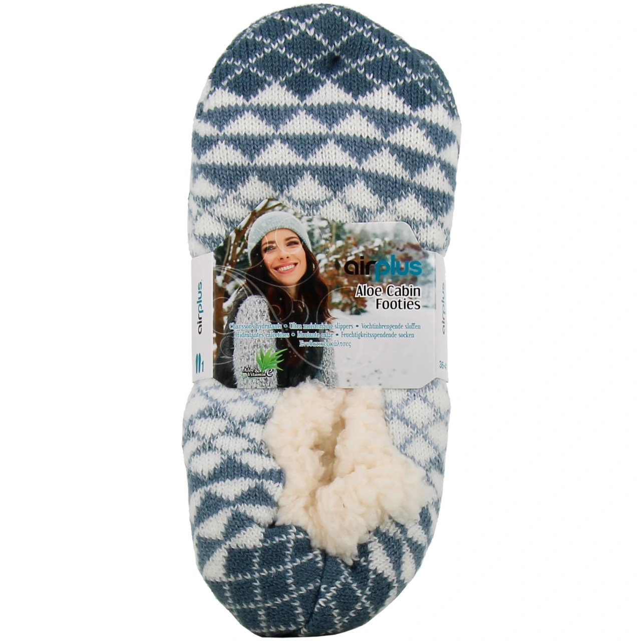 AirPlus Aloe Cabin Footies Chaussons Hydratants 28-36 Femme - Vue 3