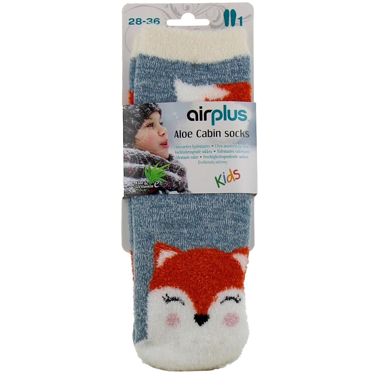 AirPlus Aloe Cabin Socks Chaussettes Hydratantes 28-36 Enfant - Airplus