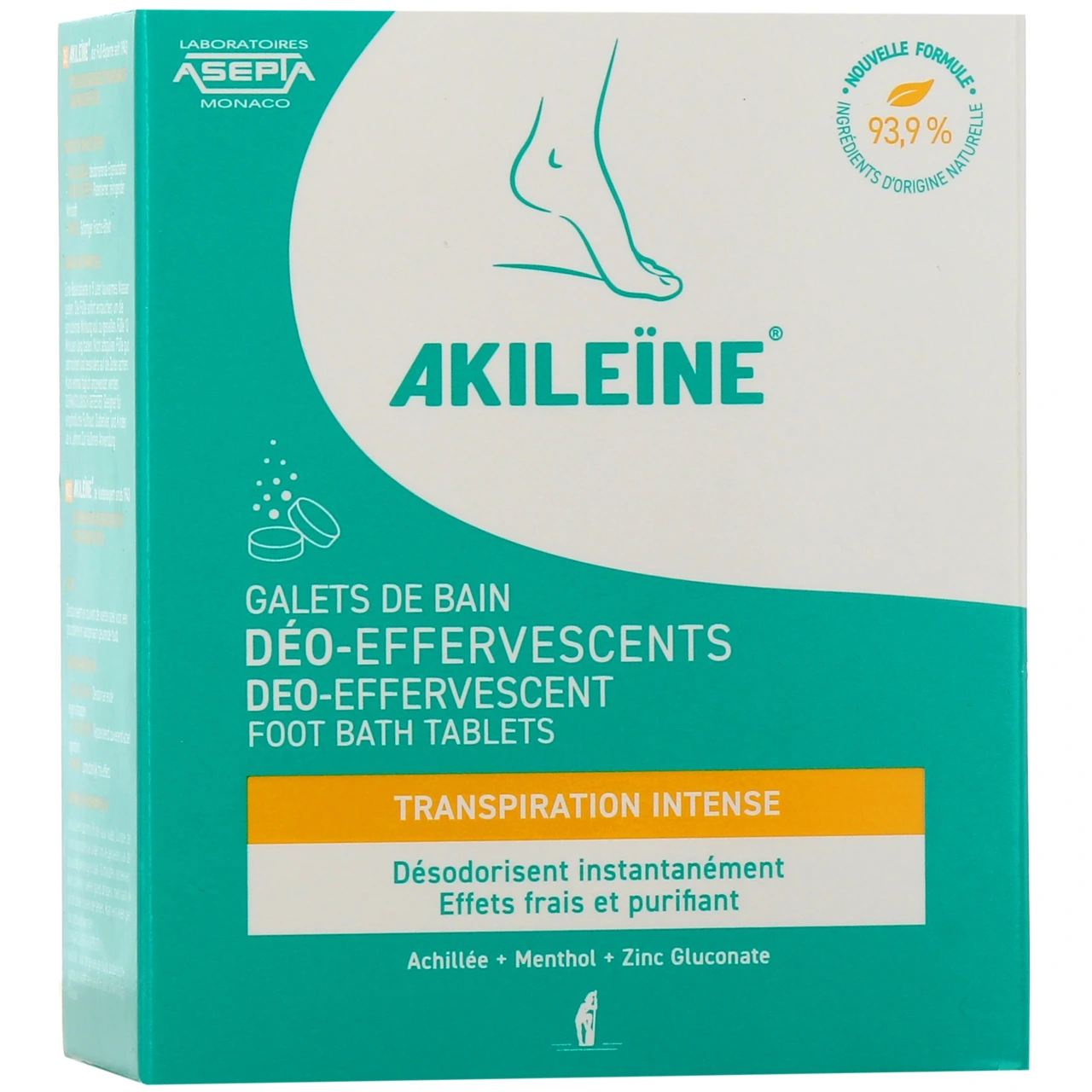 Akileïne Galets de Bain Déo Effervescents Forte Transpiration - Akileïne