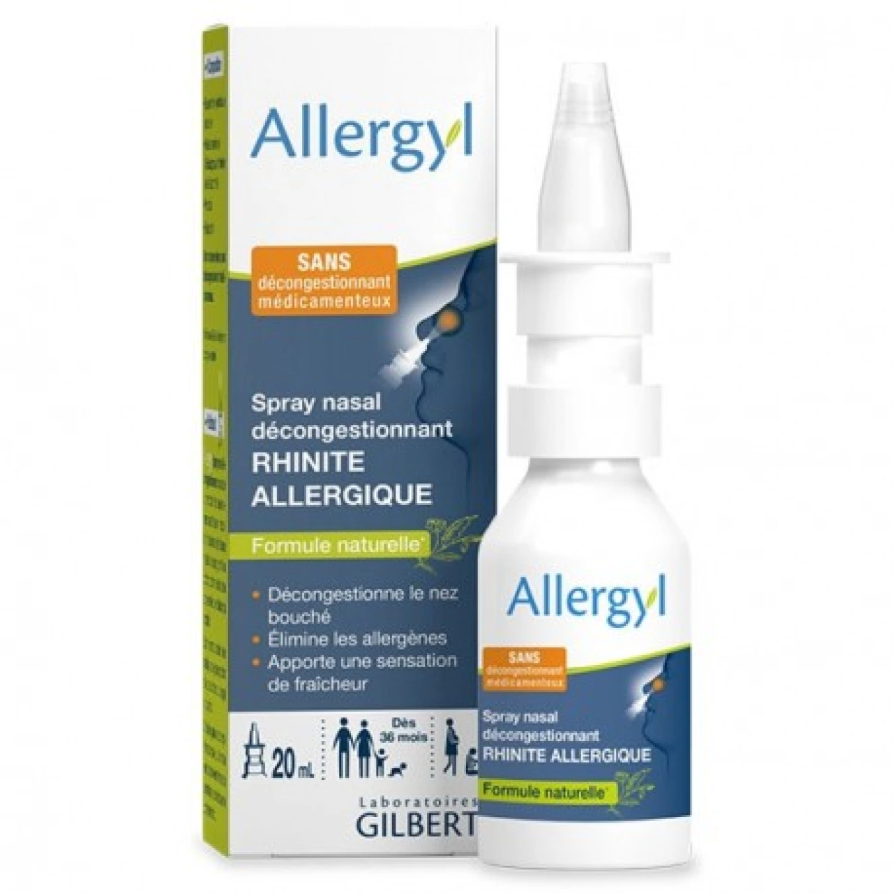 Allergyl Spray Nasal Décongestionnant Rhinite Allergique - Gilbert