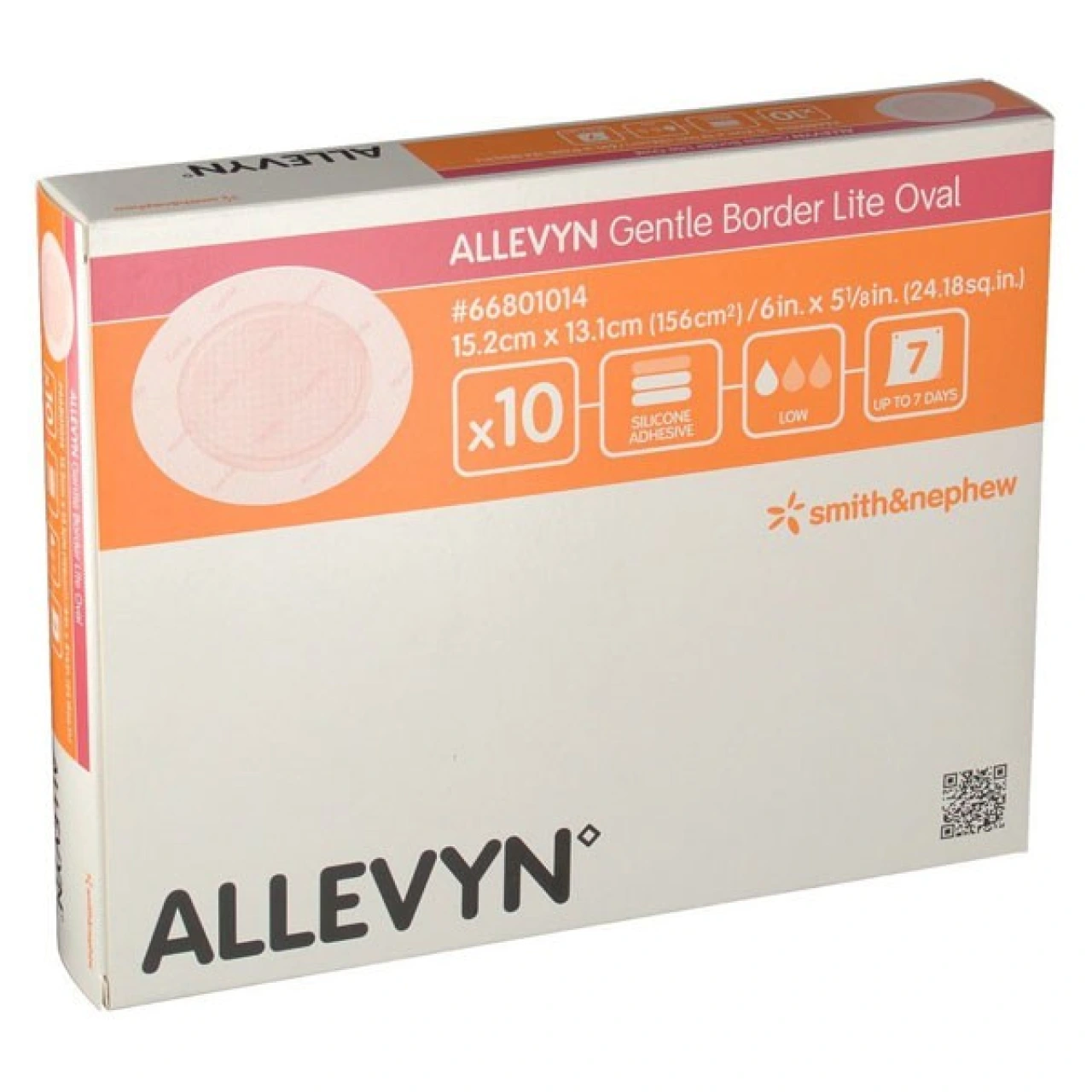 Allevyn Gentle Border Lite Oval Pansement Hydrocellulaire - Vue 2