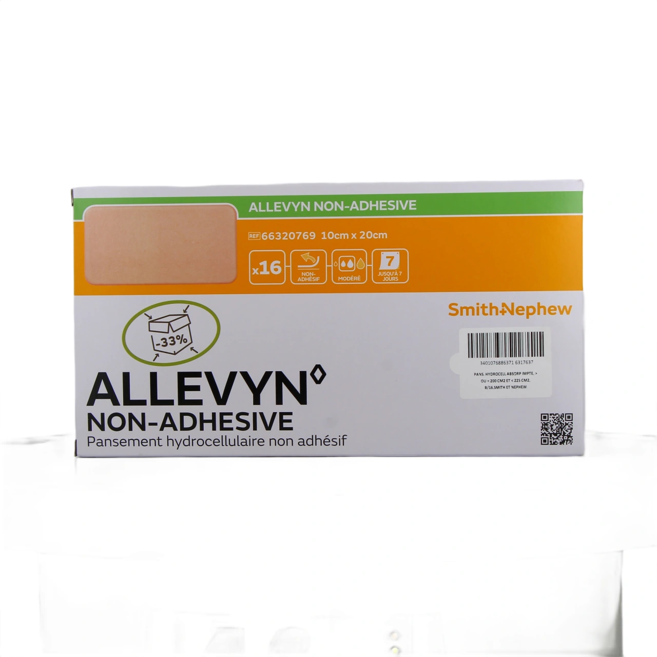 Allevyn Non-Adhesive Rectangle Pansement Hydrocellulaire - Vue 2
