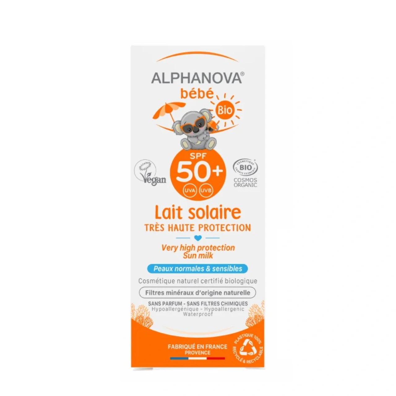 Alphanova Bébé Lait Solaire Bio SPF 50+ - Vue 3