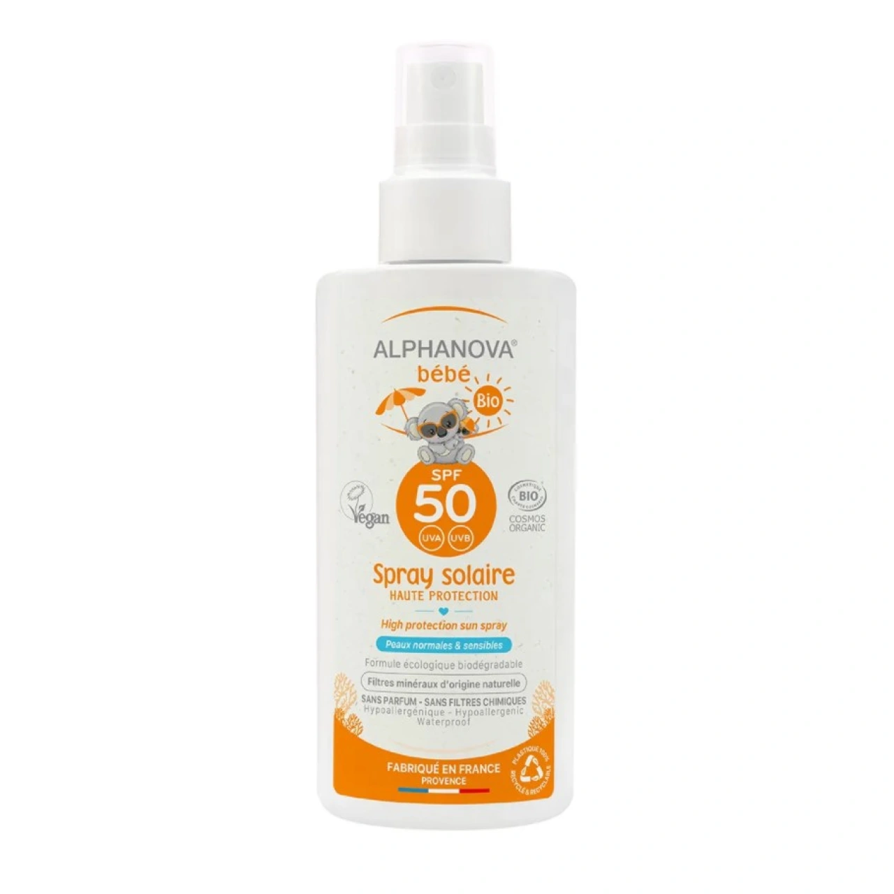 Alphanova Bébé Spray Solaire Bio SPF 50 - Vue 3
