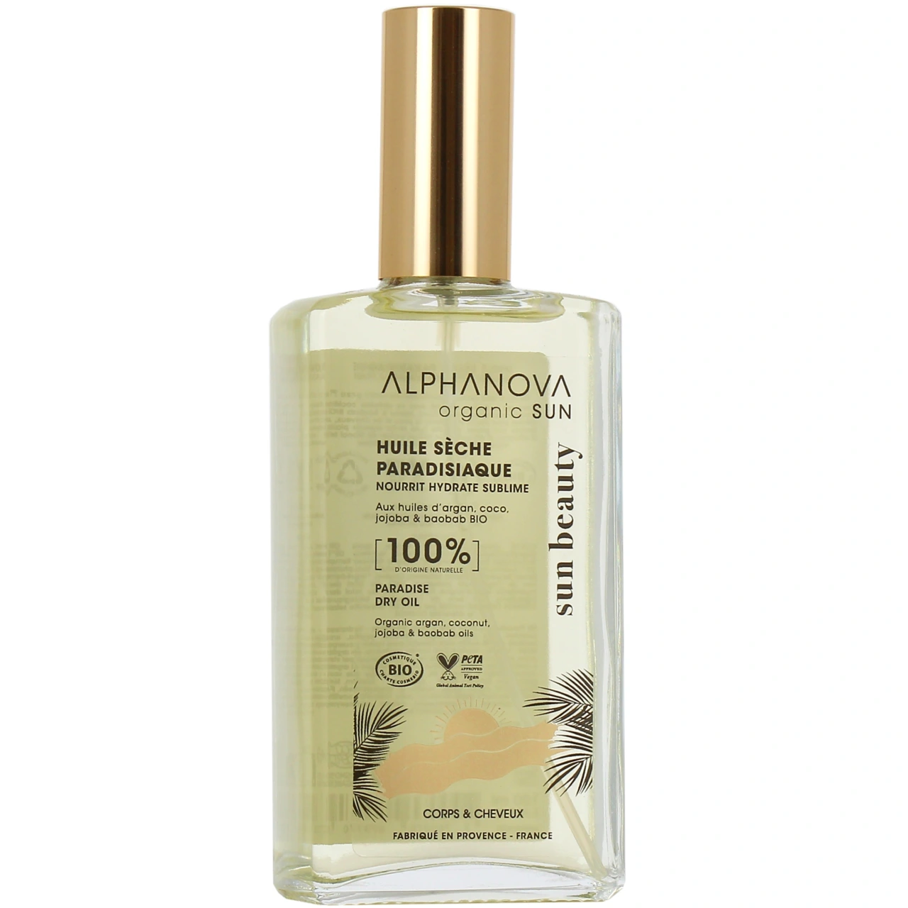 Alphanova Sun Huile Sèche Paradisiaque Bio - Alphanova Sun