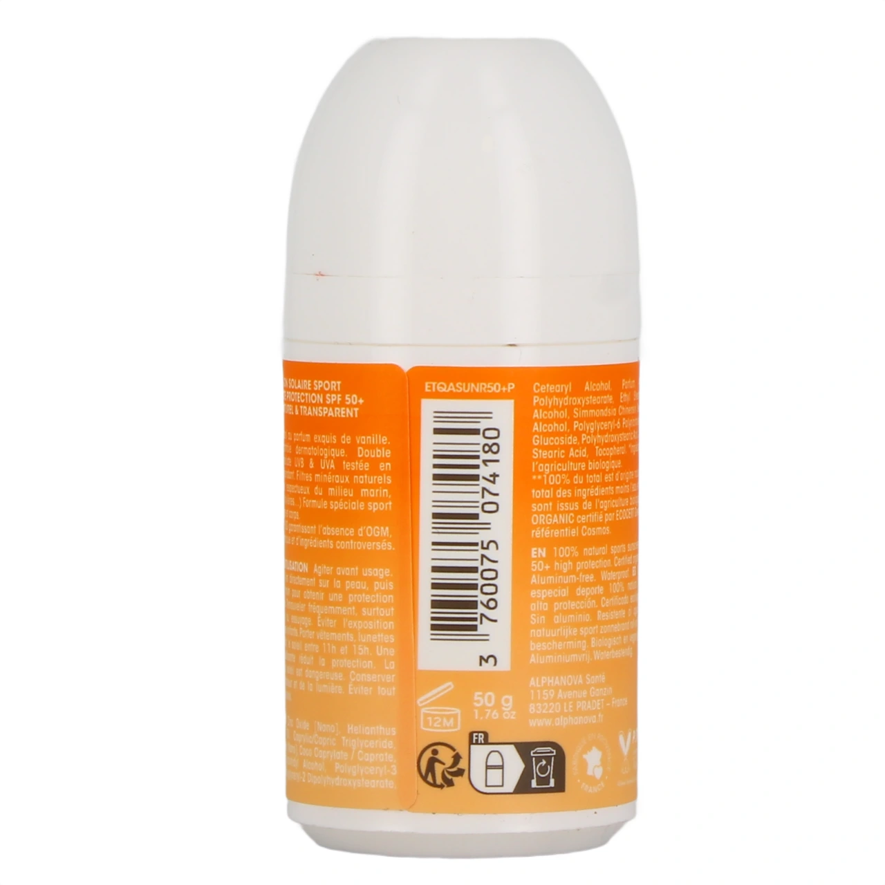 Alphanova Sun Sport Roll On Solaire SPF 50+ - Vue 3