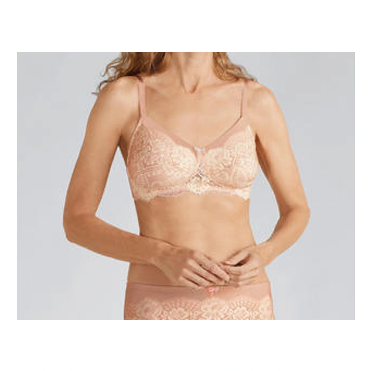 Soutien-gorge Emmy sans armature Rose poudré/Ivoire 44131 Amoena - Amoena