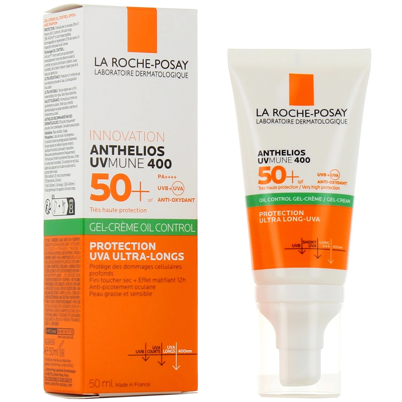 Anthelios UVMune 400 Gel-Crème Oil Control SPF 50+ - Anthelios