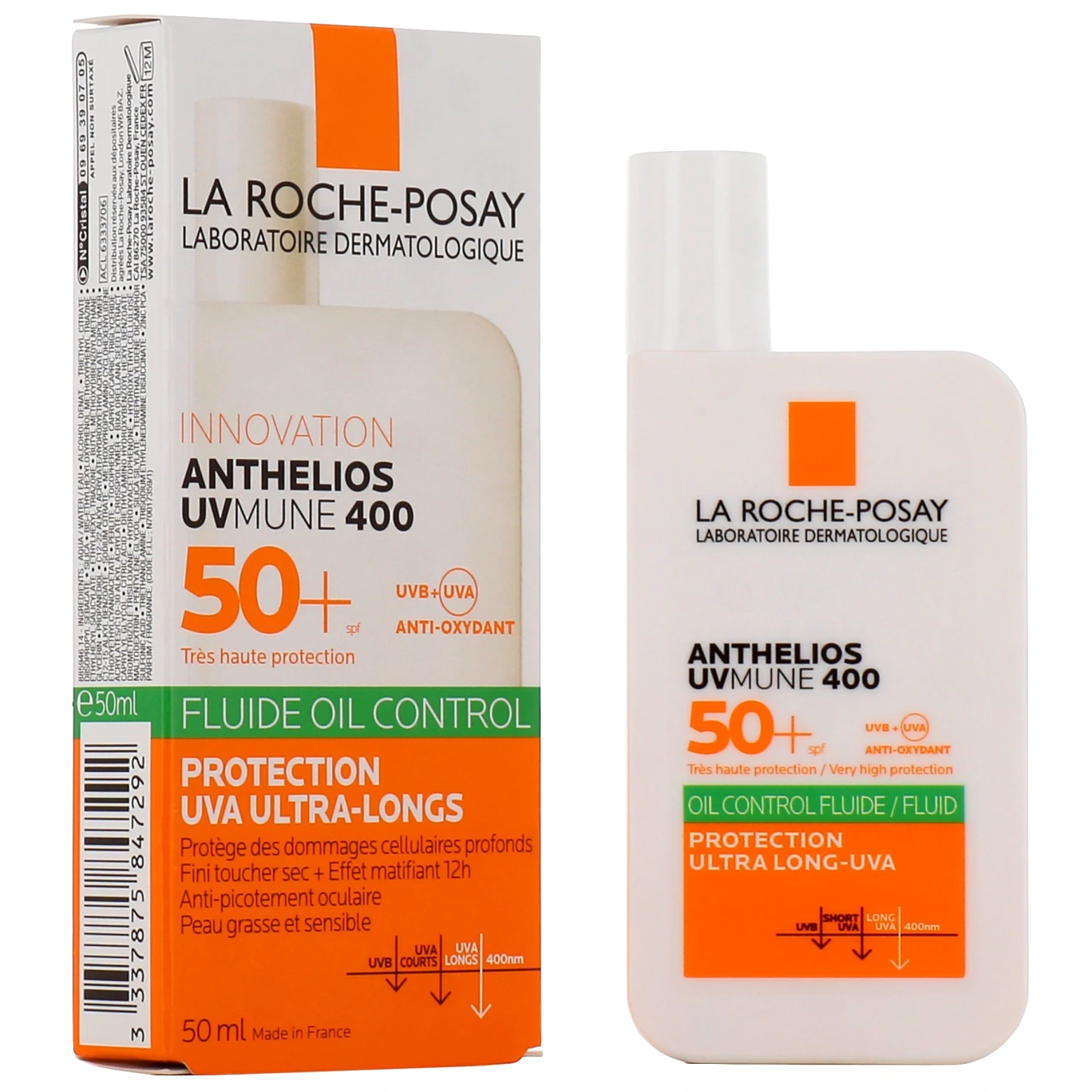 Anthelios UVMune 400 Oil Control Fluide Solaire SPF 50+ - Anthelios