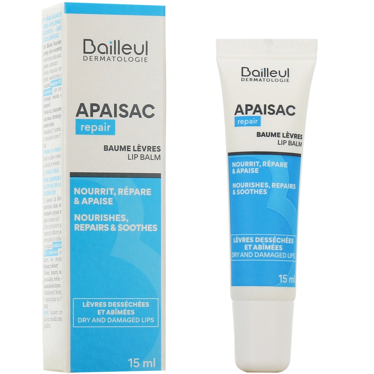 Apaisac Repair Baume à Lèvres Nourrissant - Apaisac Biorga
