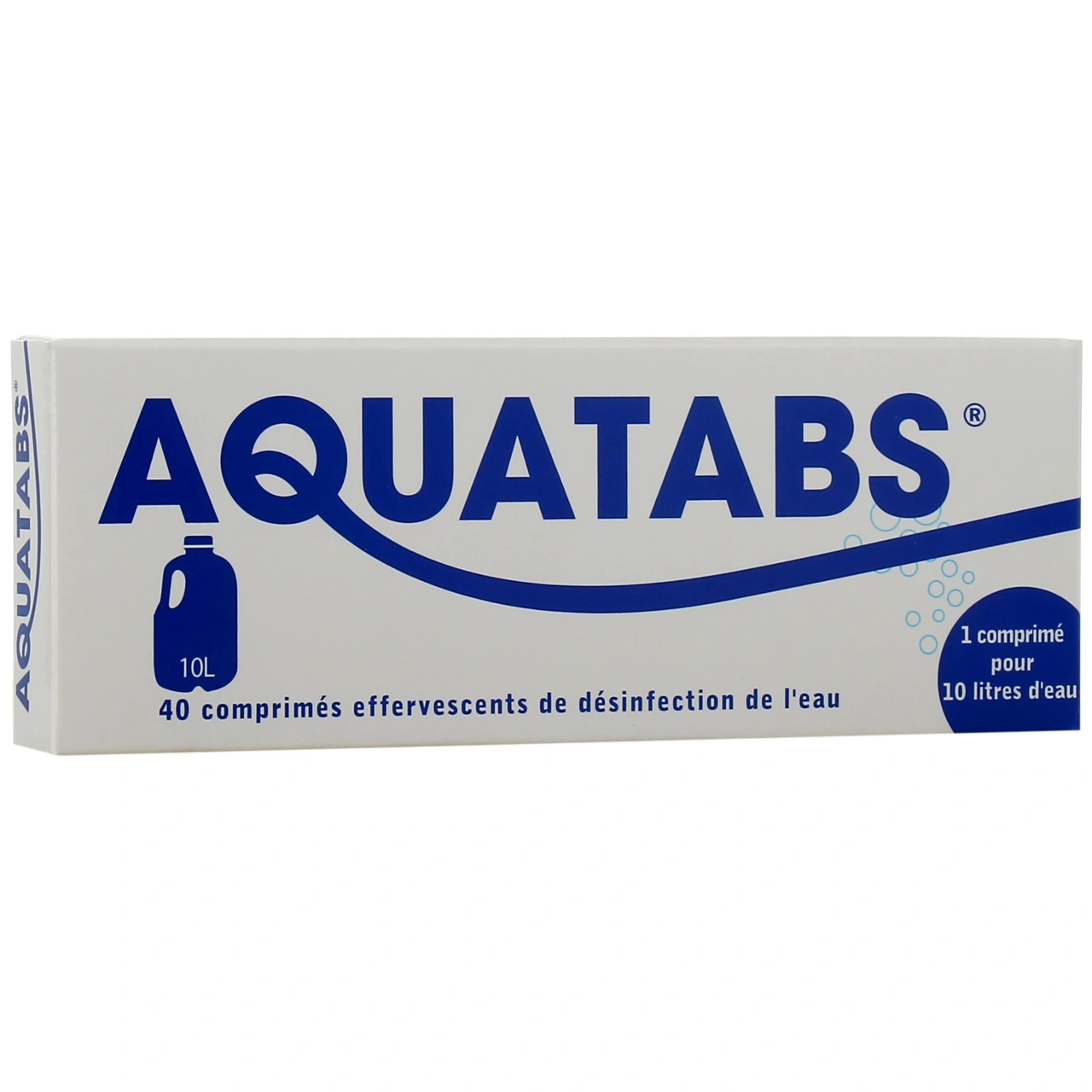 Aquatabs Désinfection de l'eau comprimés effervescents - Sovedis