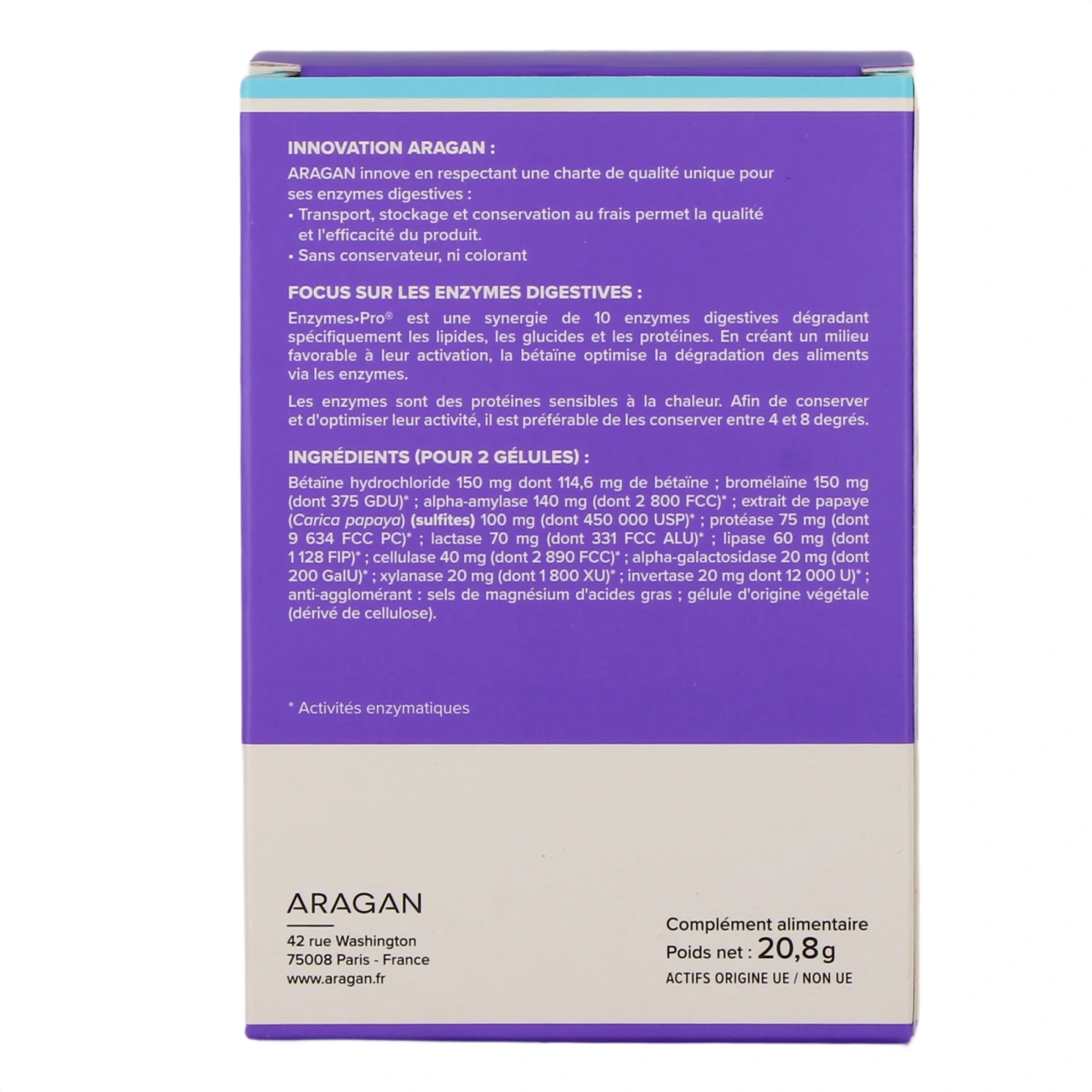 Aragan Enzymes Pro - Vue 3