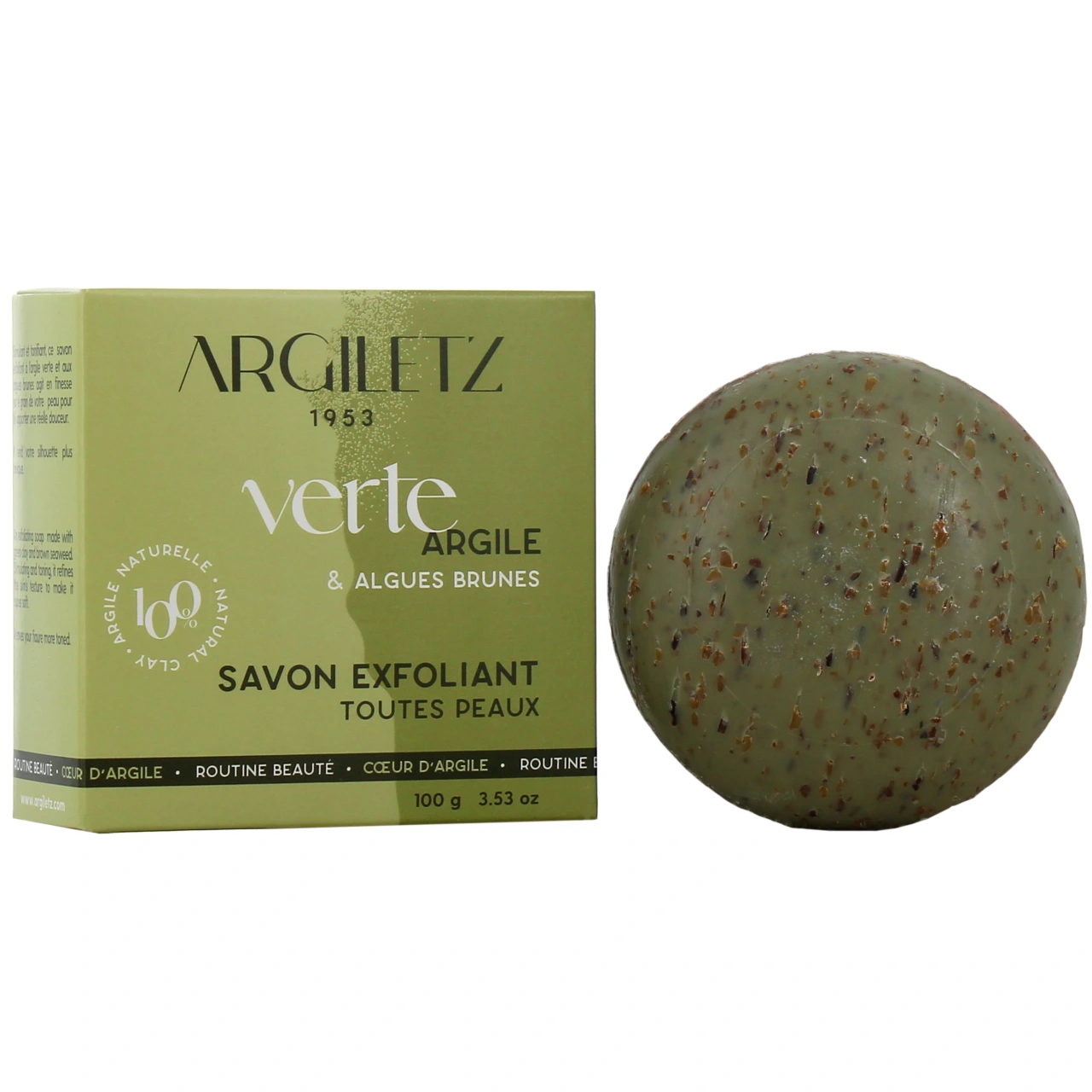 Argiletz Savon Exfoliant Corps à l'Argile Verte - Argiletz