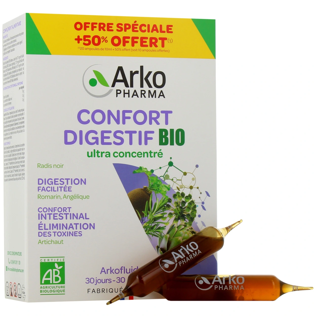 Arkofluides Confort Digestif Ampoules - Vue 3