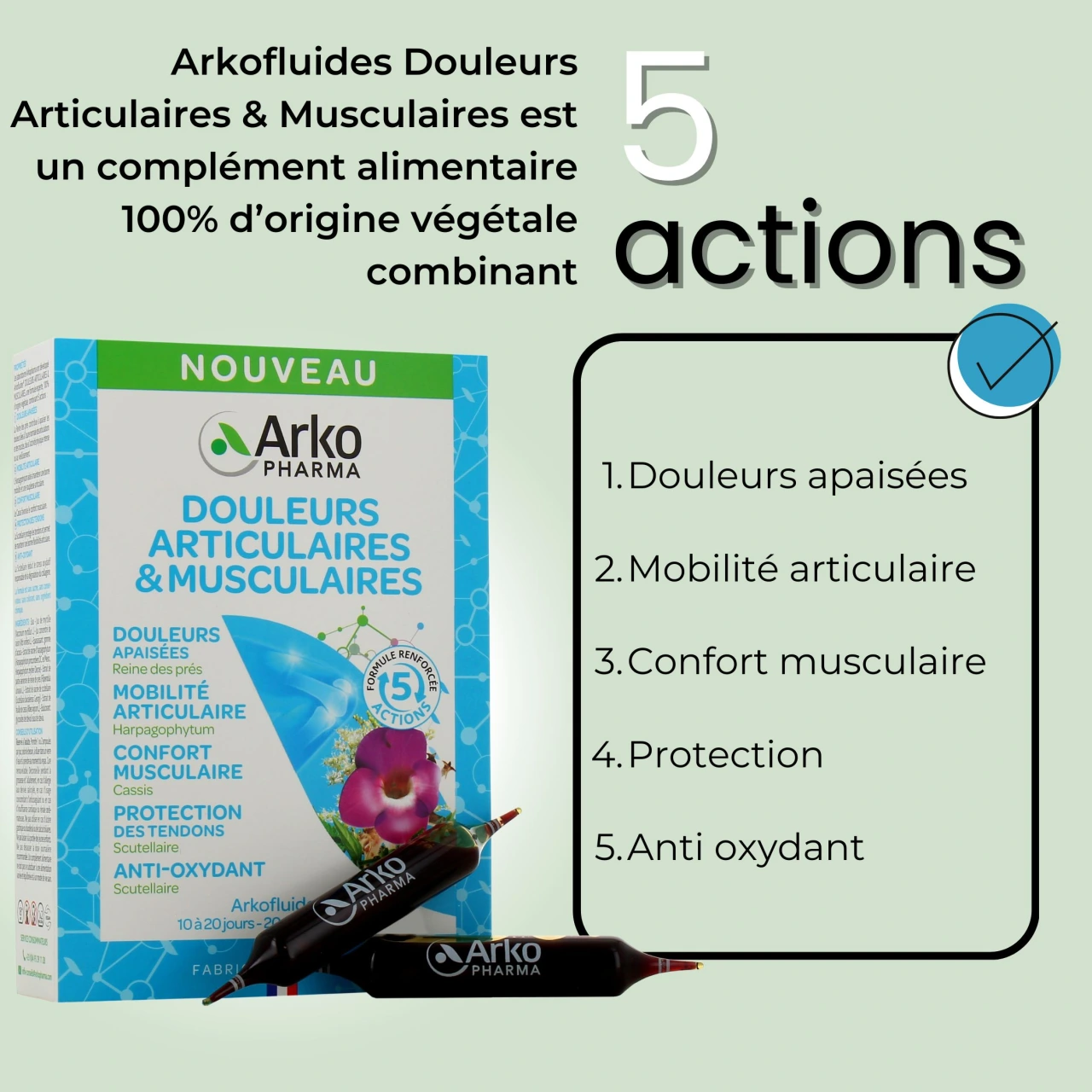 Arkofluides Douleurs Articulaires & Musculaires - Vue 2