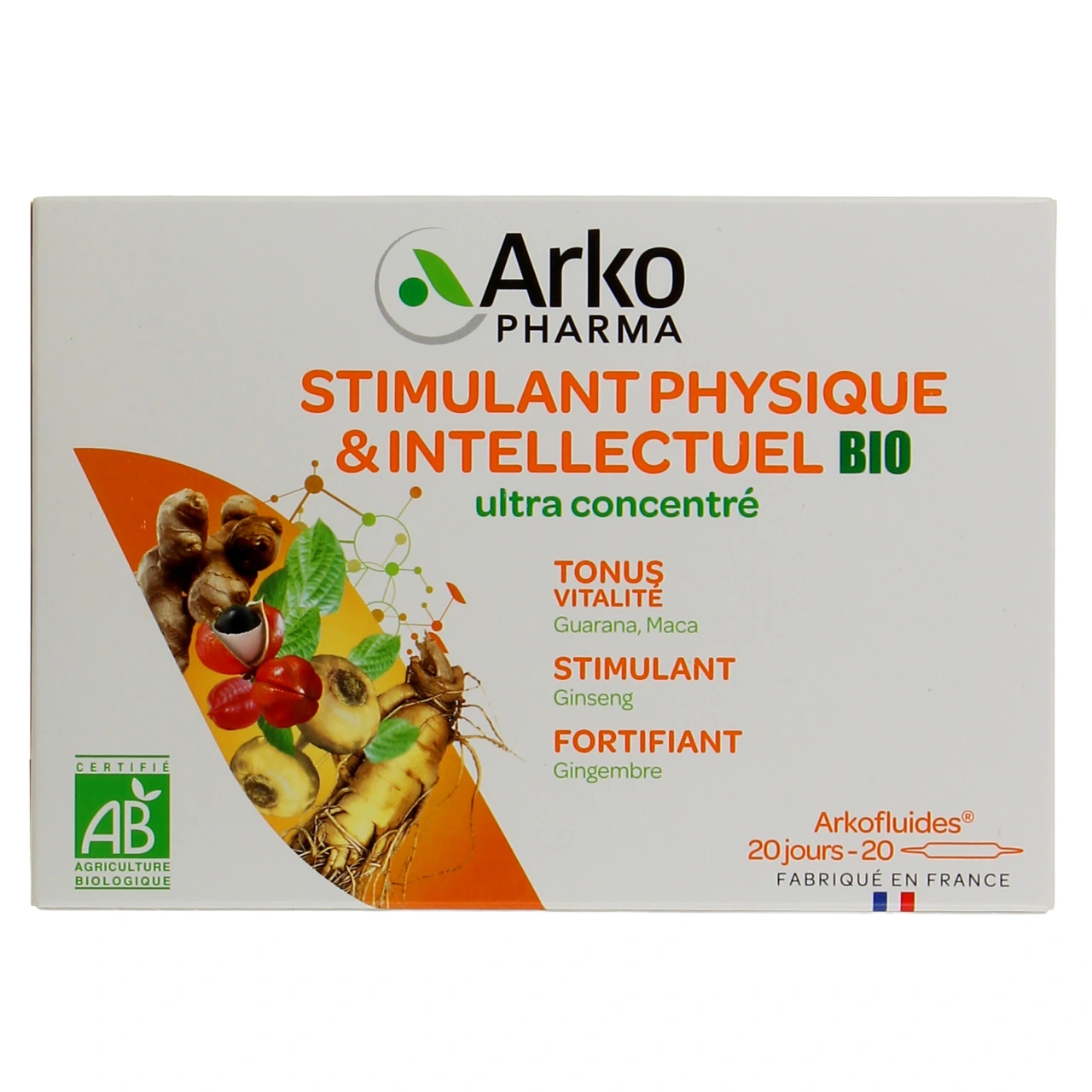 Arkofluides Stimulant Physique & Intellectuel Bio - Vue 3